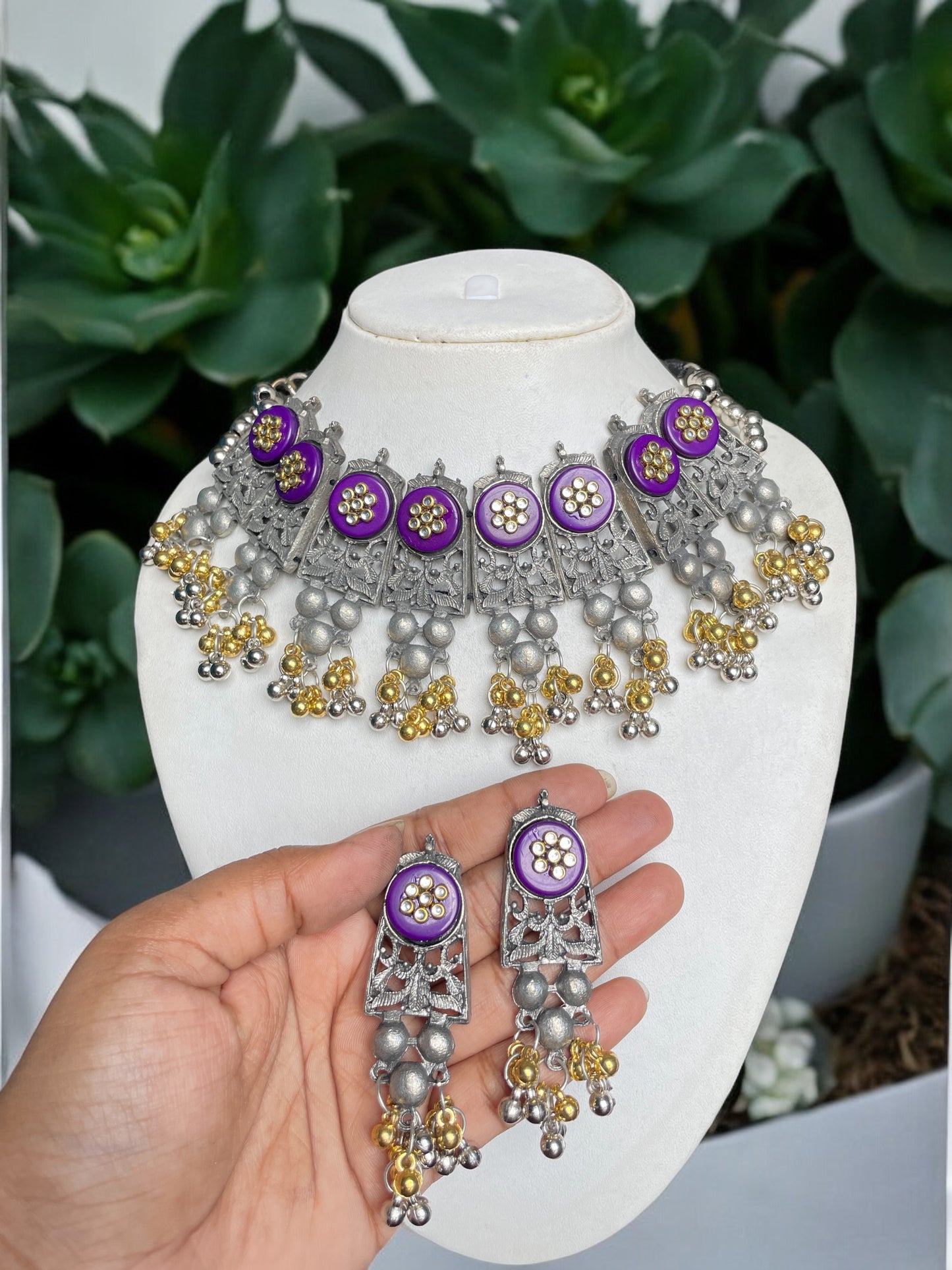 Devika dualtone Necklace