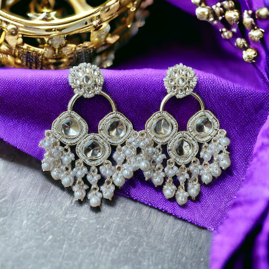 Niharika Earrings (pearl beads)