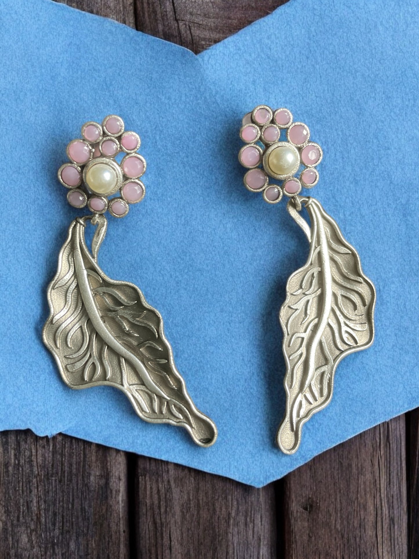 Silver Leaf Earring