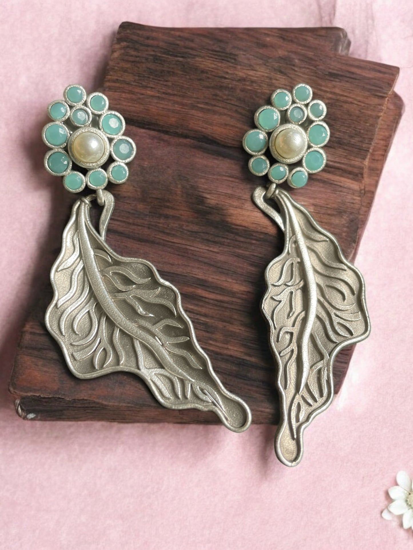 Silver Leaf Earring