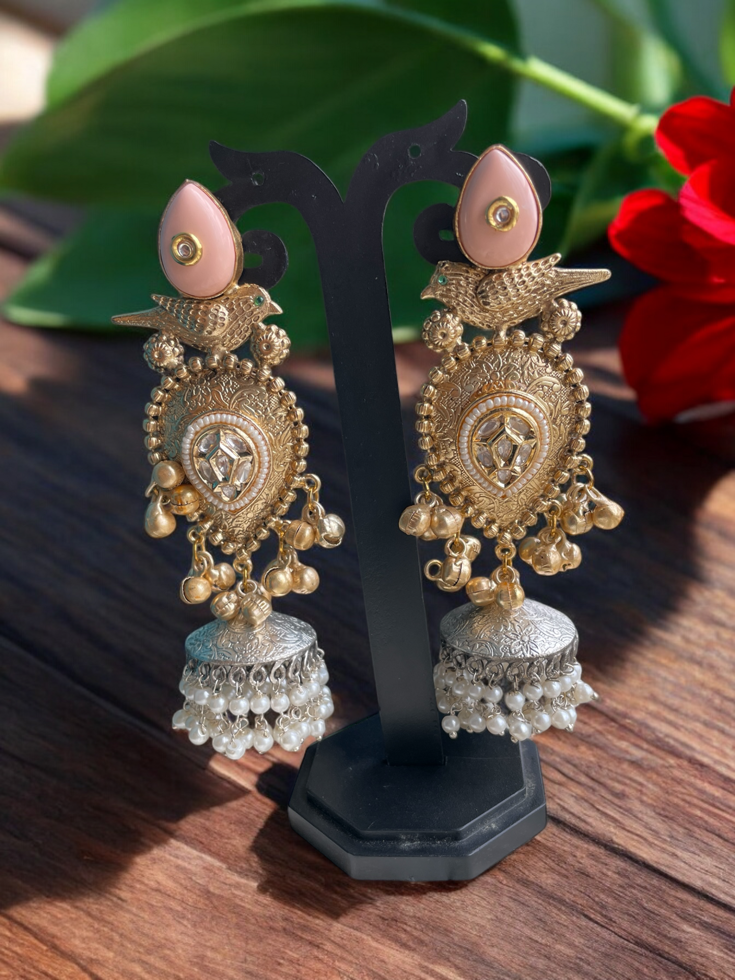 Priti Dual Tone Brass Jhumka