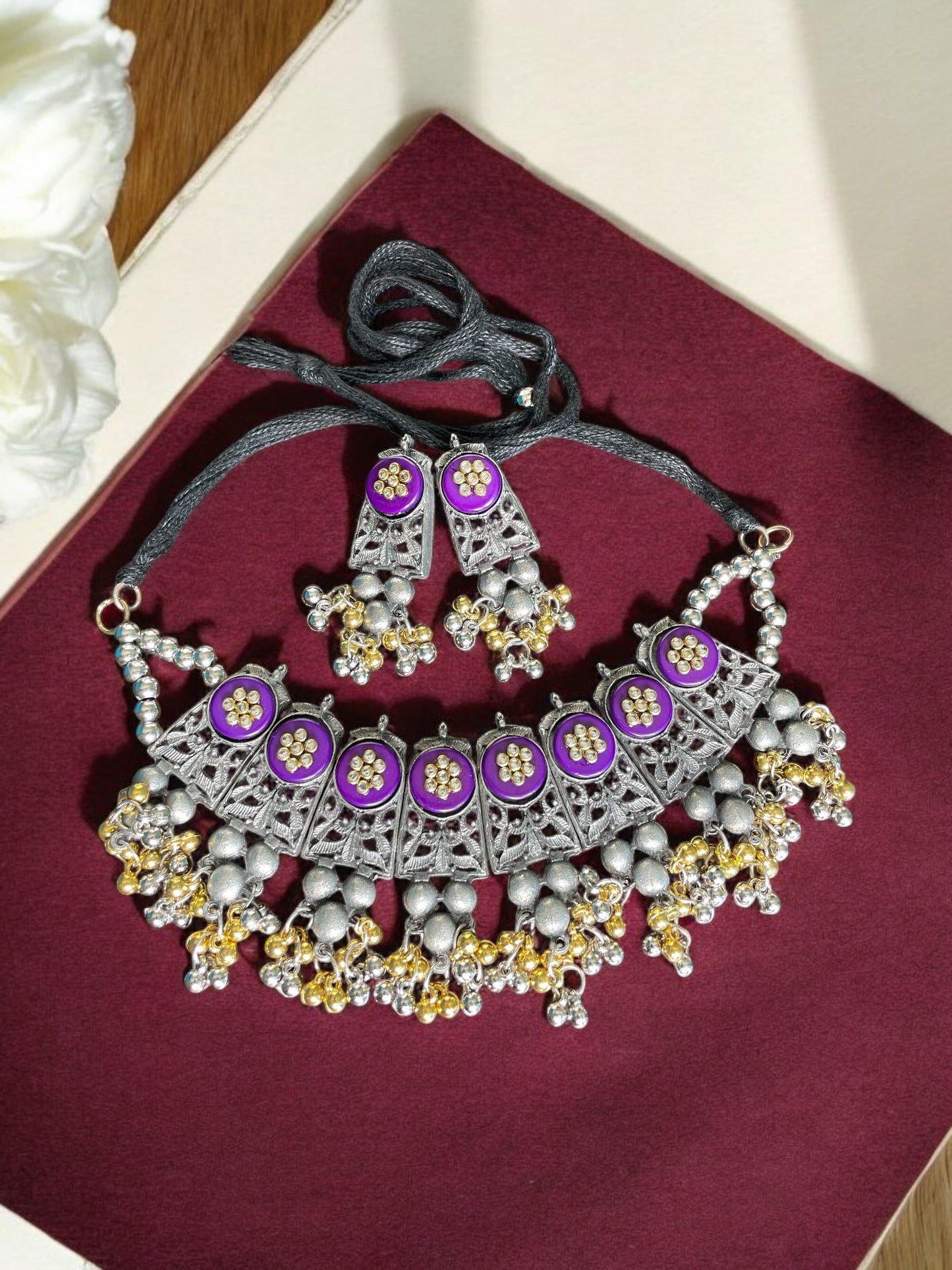 Devika dualtone Necklace